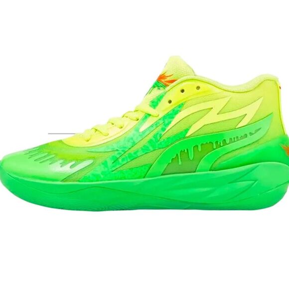 Puma Men's Puma M.e.l.o MB.02 xslime green-lime men’s sneakers multi Trainers - Picture 8 of 8